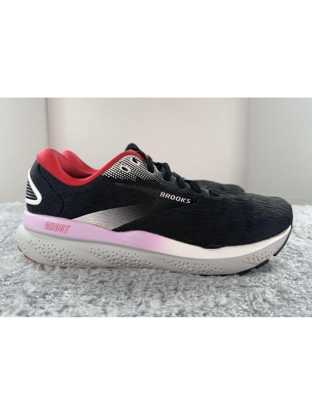 Brooks Ghost 16 Women's Running Shoes Black Ebony Raspberry Size 7.5